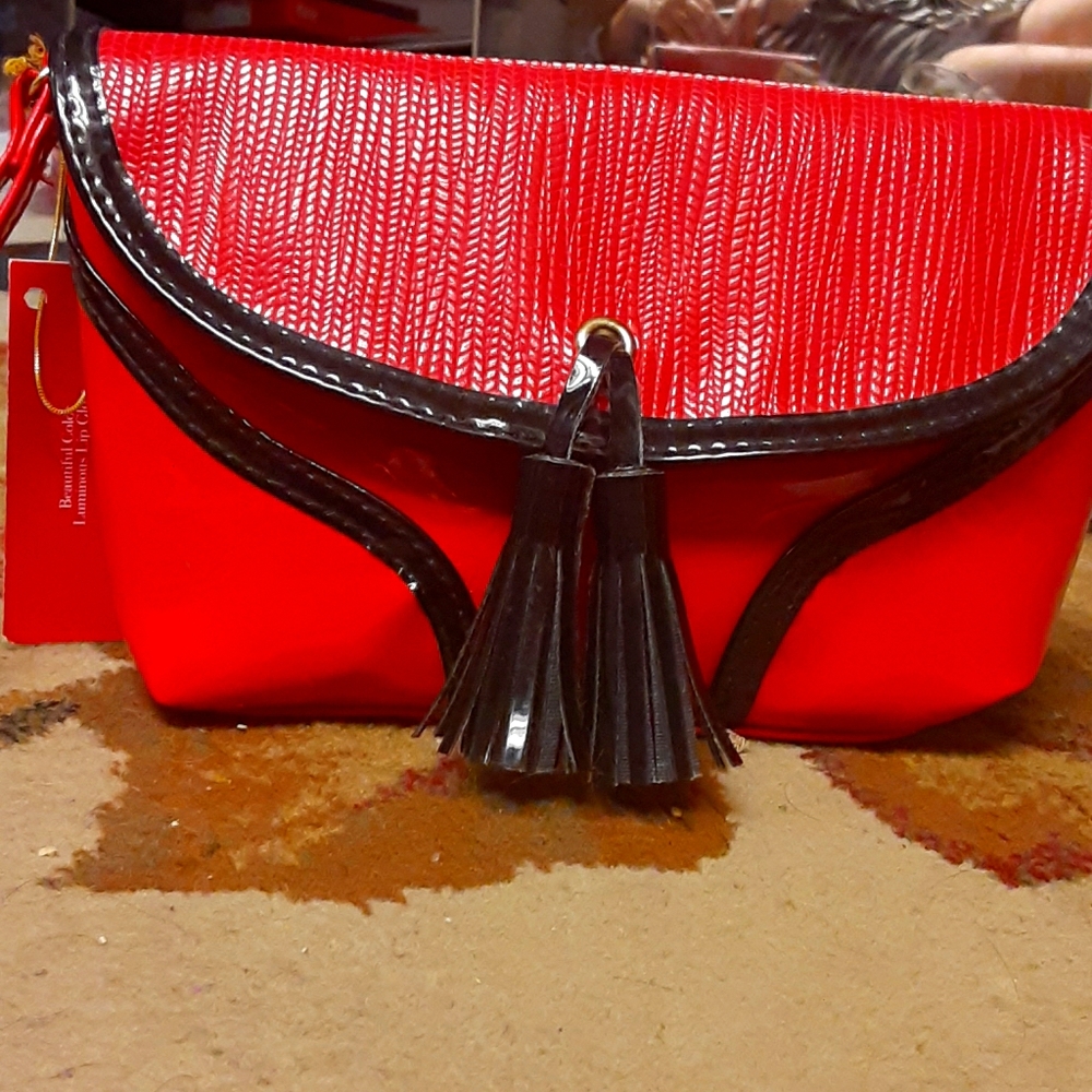 Red shining bag